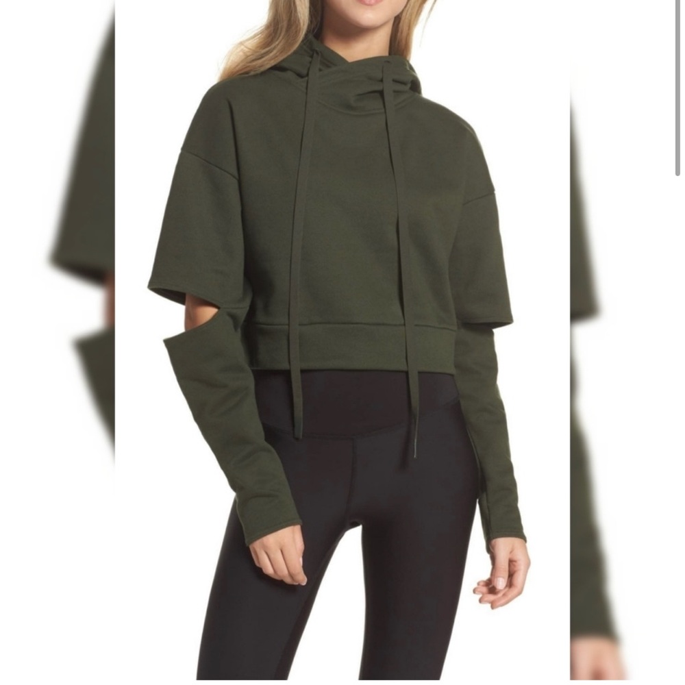 ALO Yoga Peak Elbow Cut-out Hoodie XS
